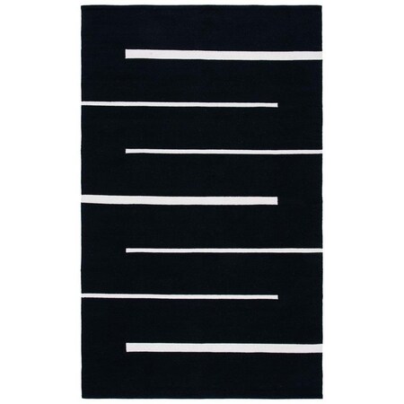 Safavieh 3 x 5 ft. Montauk Rectangle Contemporary Rug - Black & Ivory MTK311Z-3